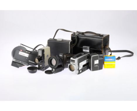 A Bosch Bauer C 700 XLM and an Elmo C-300 Cine Movie Cameras comprising a Bauer C 700 XLM Super 8 camera, circa 1982, serial 