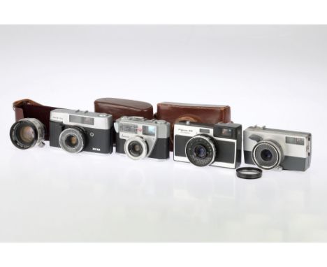 A Selection of 35mm Cameras, to include a Palmat, body G, shutter working, optics F, some haze &amp; fungus present, together