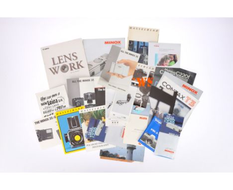 A Mixed Selection of Photographic Literature, covering subjects including Hasselblad, Canon lenses, Minox cameras, &amp; more