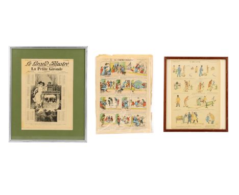 Collection of Magic Lantern Ephemera, comprising of a comic strip titled 'The Magic Lantern' printed for the humoristic publi