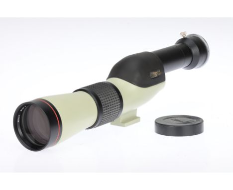 A Nikon Field Scope ED with f/13.3 800mm SLR Adapter green/black, serial no.106540, D=60 P, with Nikon F mount adapter, body 