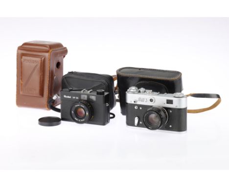 A Mixed Selection of Cameras, to include a Rolle XF35, body G, shutter working, not tested with batteries, RF patch bright &a