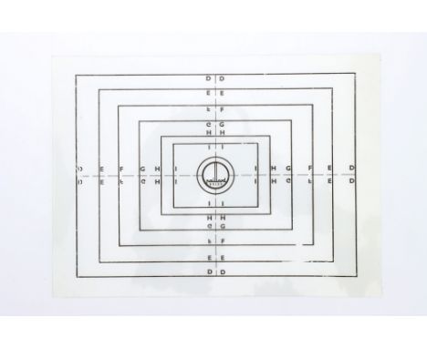 A Bolex Test Pattern &amp; Framing Chart, transparent with black grid lines,