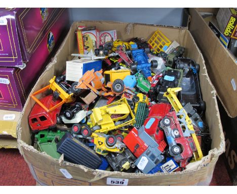 An Interesting Collection of Diecast Plastic Model Vehicles by Corgi, Lone Star, Matchbox and Other, all playworn.