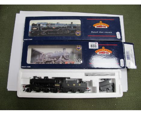 Two Bachmann 'OO'Gauge/4mm Boxed Steam Locomotives, a Ref No 32-354A Class 4MT tank BR black (weathered) R/No 80120 fitted wi