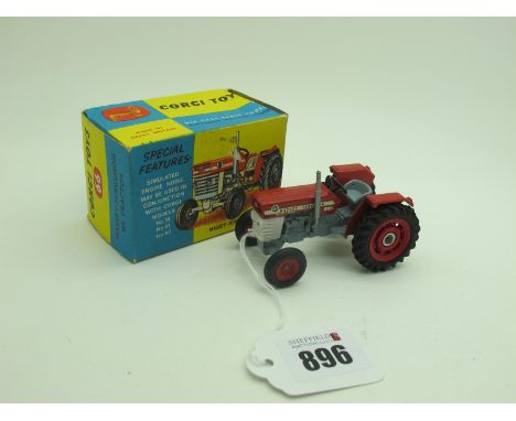 A Boxed Corgi Toys Diecast Model No. 66 Massey-Ferguson 165 Tractor, minor crushing to box.