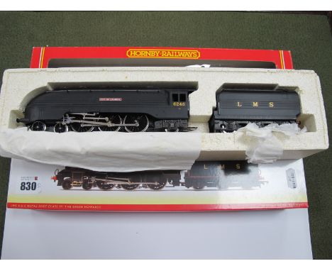 Two Hornby 'OO'Gauge/4mm Boxed Steam Locomotives, Ref Bo R2631 4-6-0 Class 7P L.M.S Black "The Green Howard's" R/No 6133 (goo