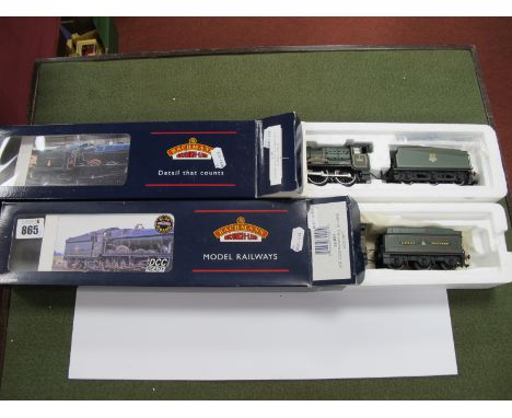 Two Bachmann, 'OO' Gauge/4mm Boxed Steam 4-6-0 Locomotives with Six Wheel Tenders, Ref No 31-778 Hall Class "Wraysbry Hall" B