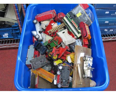 A Quantity of Playworn Diecast, Plastic Model Vehicles by Matchbox, Corgi, Dinky and Other, faults noted:- One Tub.