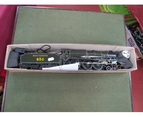 A Kit Built 'O'Gauge/7,, "Lord Nelson" 4-6-0 Steam Locomotive with Eight Wheel Bogie Tender, battery powered (with charger), 