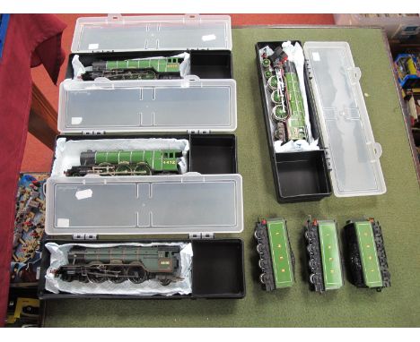 Three Hornby 'OO' Gauge 4mm 4-6-2 Class A3 "Flying Scotsman" Steam Locomotives For Spares or Repair, all with minor damage to