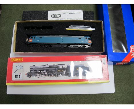 Two 'OO' Gauge/4mm Boxed Steam Locomotives for Spares/Repair, a Hornby Ref R2228 Class 8F 2-8-0 LMS black R/No 8510 (part of 