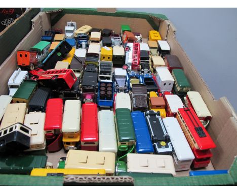 Approximately Seventy Diecast Model Commercial Vehicles, buses, cars by Lledo 'Days Gone', all unboxed.