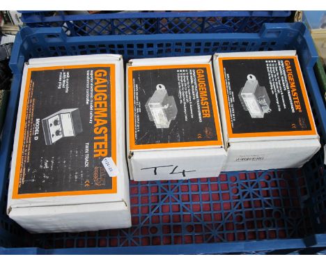 Gaugemaster Model Railway Accessories, to include model D twin track transformer controller, open construction transformers, 