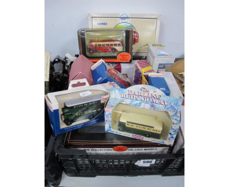 Fourteen Diecast Model Vehicles by Corgi, Lledo, EFE and Others, including Corgi 1 Plaxton Coach, Sunbeam #91842 Strathtay Co