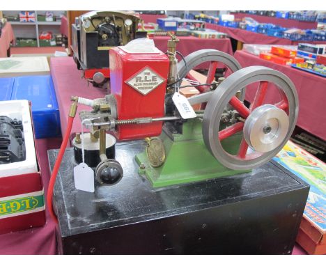 A Well Engineered Model Of The Alyn Foundry, R.T.E 40CC, hopper cooled open crank "Hit and Miss" Horizontal Farmers Barn Engi