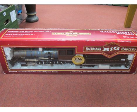 A Bachmann "G" Gauge 'Big Haulers' #81097 4-6-0 Steam Locomotive and Tender, R/No 12 (Denver and Rio Grand); some wear and te