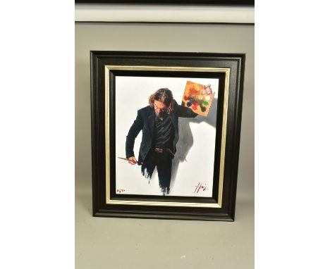 FABIAN PEREZ (ARGENTINA 1967) 'NEO-EMOTIONALISM THE NEW ERA', a signed limited edition self-portrait print 83/95, with certif