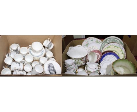 		A quantity of ceramic plates, teaware etc.