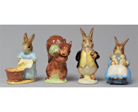 A Collection of Four Beswick Beatrix Potter Figures, BP2 Backstamp 