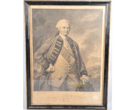 An 18th Century Stipple Engraving, East India Company Interest: Portrait of Lord Clive by Francesco Bartolozzi After Nathanie
