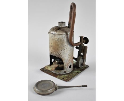A 1940's Wilson Brothers Vertical Model Steam Engine with Burner 