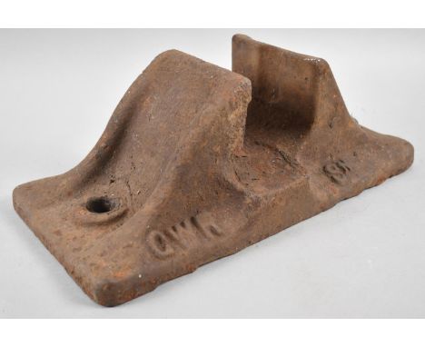 A Vintage GWR Cast Iron Rail Shoe/Railchair, 1923, 39cm Long 