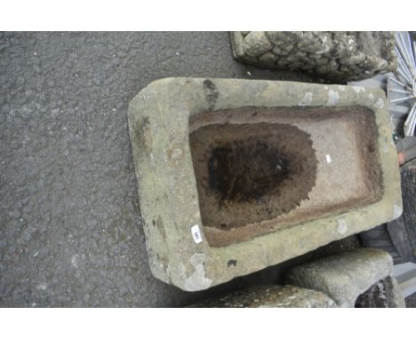 A sandstone trough