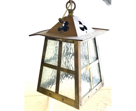 Small brass porch light 