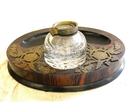 Vintage ink well with stand 