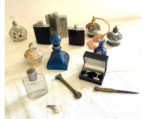 Selection vintage perfume bottles 