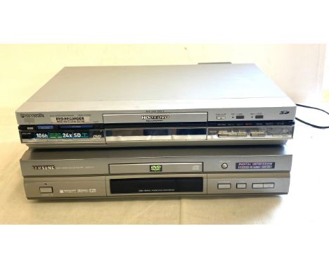 Panosonic dmr-e100h dvd video recorder and a samsung DVD 511 - both untested 