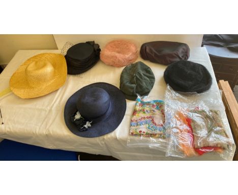 7 Vintage hats and scarves 