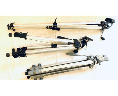 3 Tripod camera stands 