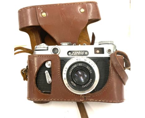 Zorki-6 Vintage 1961 Soviet Rangefinder Camera With Case, untested 