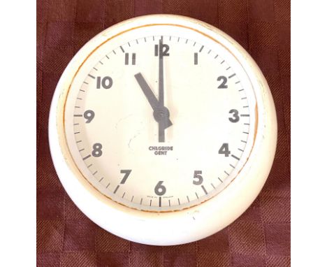 Vintage Chloride gent electric wall clock, untested 