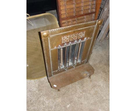 VINTAGE FIRE FRONT SOLD AS A DISPLAY ITEM ( ALL WIRING CUT OUT)