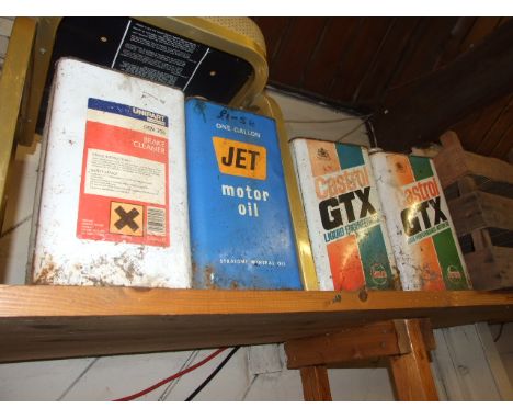 VINTAGE CASTROL , JET &amp; UNIPART TINS