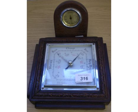 SHORTLAND SMITHS BAROMETER PLUS VINTAGE THERMOMETER