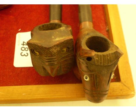 OWL HEAD PIPE AND HORSE HEAD PIPE 