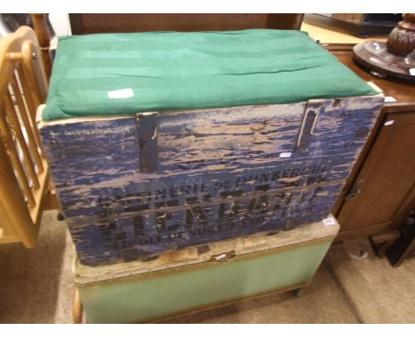 VINTAGE WOODEN GERMAN CRATE
