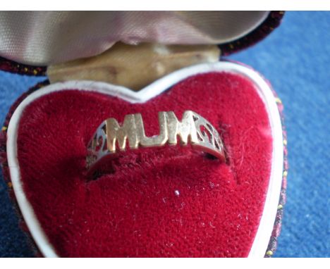 9ct MUM RING 