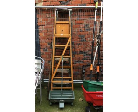 Three pairs of step ladders, two sash clamps etc. Contactless collection is strictly by appointment on Thursday, Friday and S