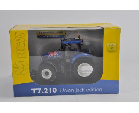 Universal Hobbies 1/32 New Holland T7.210 Tractor. Union Jack Edition. M in G Box.