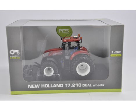 Universal Hobbies 1/32 New Holland T7.210 with Duals Tractor Terracotta Special PES Edition. M in E Box.
