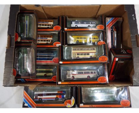 Diecast model coaches - a quantity of 16 diecast model motor vehicles by the Exclusive First Edition Collection 1:76 scale, a