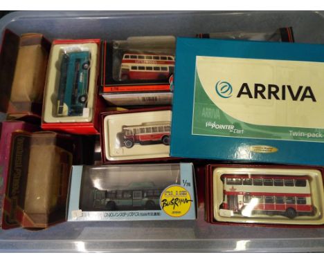 Diecast - a quantity of 30 diecast model motor vehicles predominantly of buses and coaches to include Exclusive First Edition