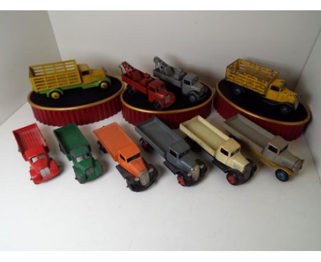 Dinky Toys - a collection of ten early diecast model commercial motor vehicles  