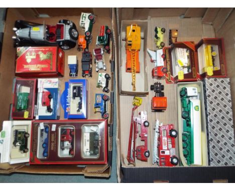 A good mixed lot of diecast model motor vehicles comprising Matchbox Models of Yesteryear,  Dinky Auto Services crash truck #