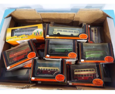 Diecast models - a collection of 17 diecast model motor vehicles by Exclusive First Edition Coaches and a Heritage Collection